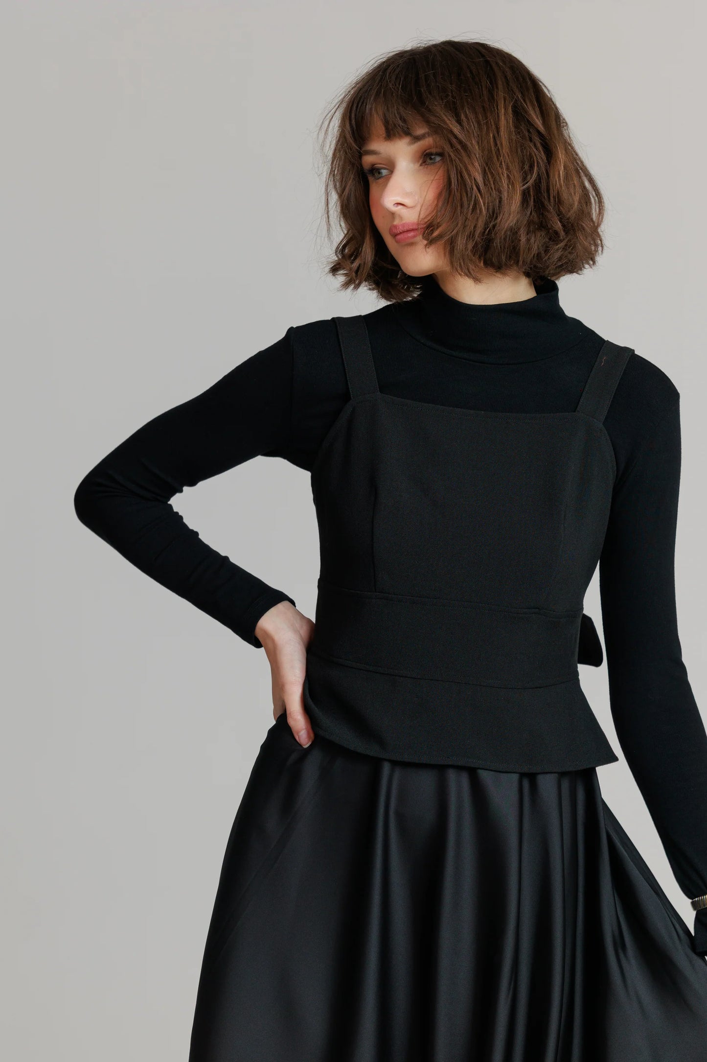 BLACK BUCKLE JUMPER