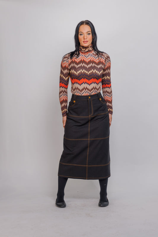 MISSONI PRINT TURTLENECK TOP