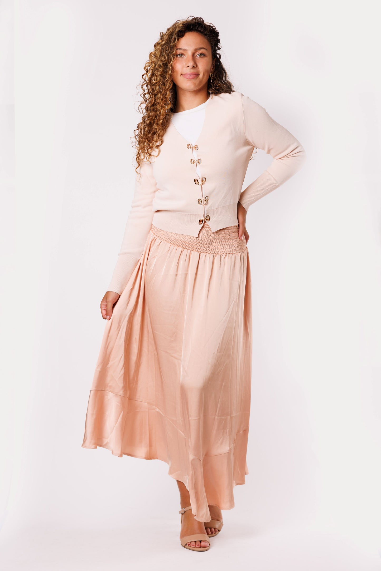 SATIN SKIRT
