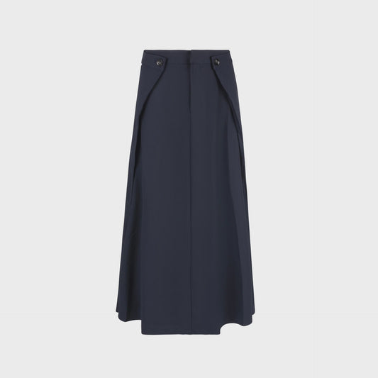 NAVY SUIT SKIRT