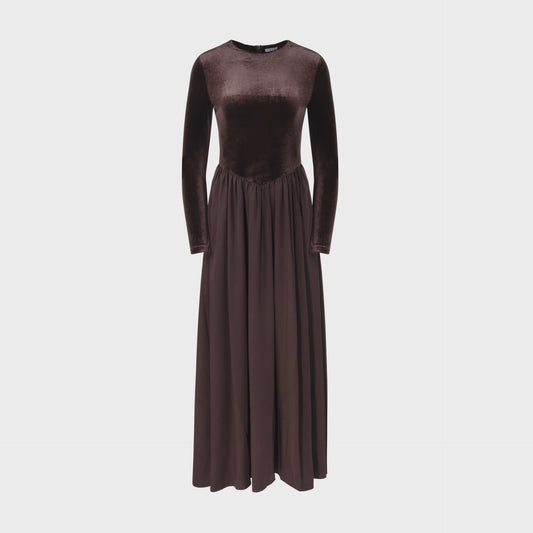 CHOCOLATE VELVET MAXI