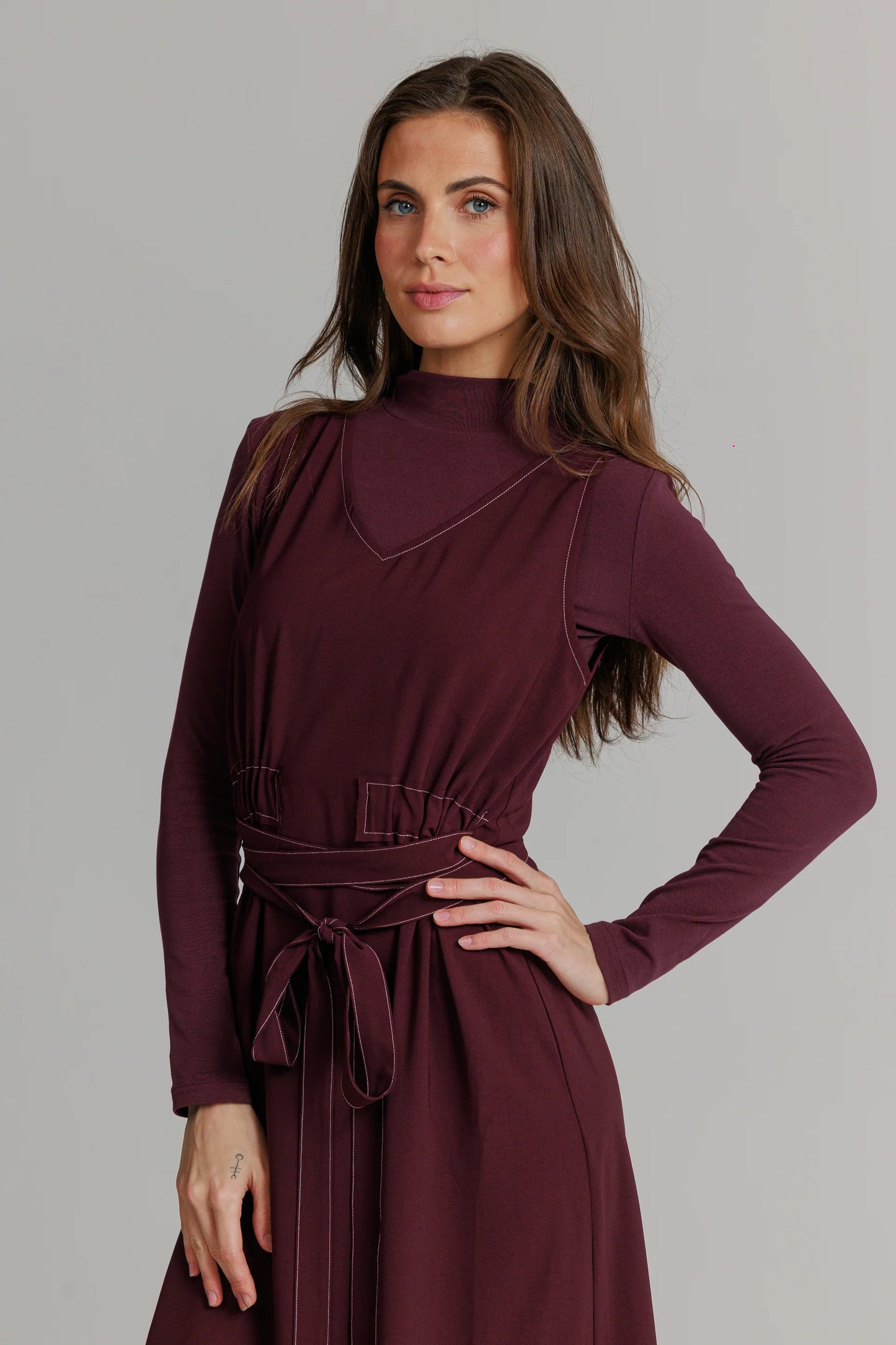 PLUM THE WRAP JUMPER
