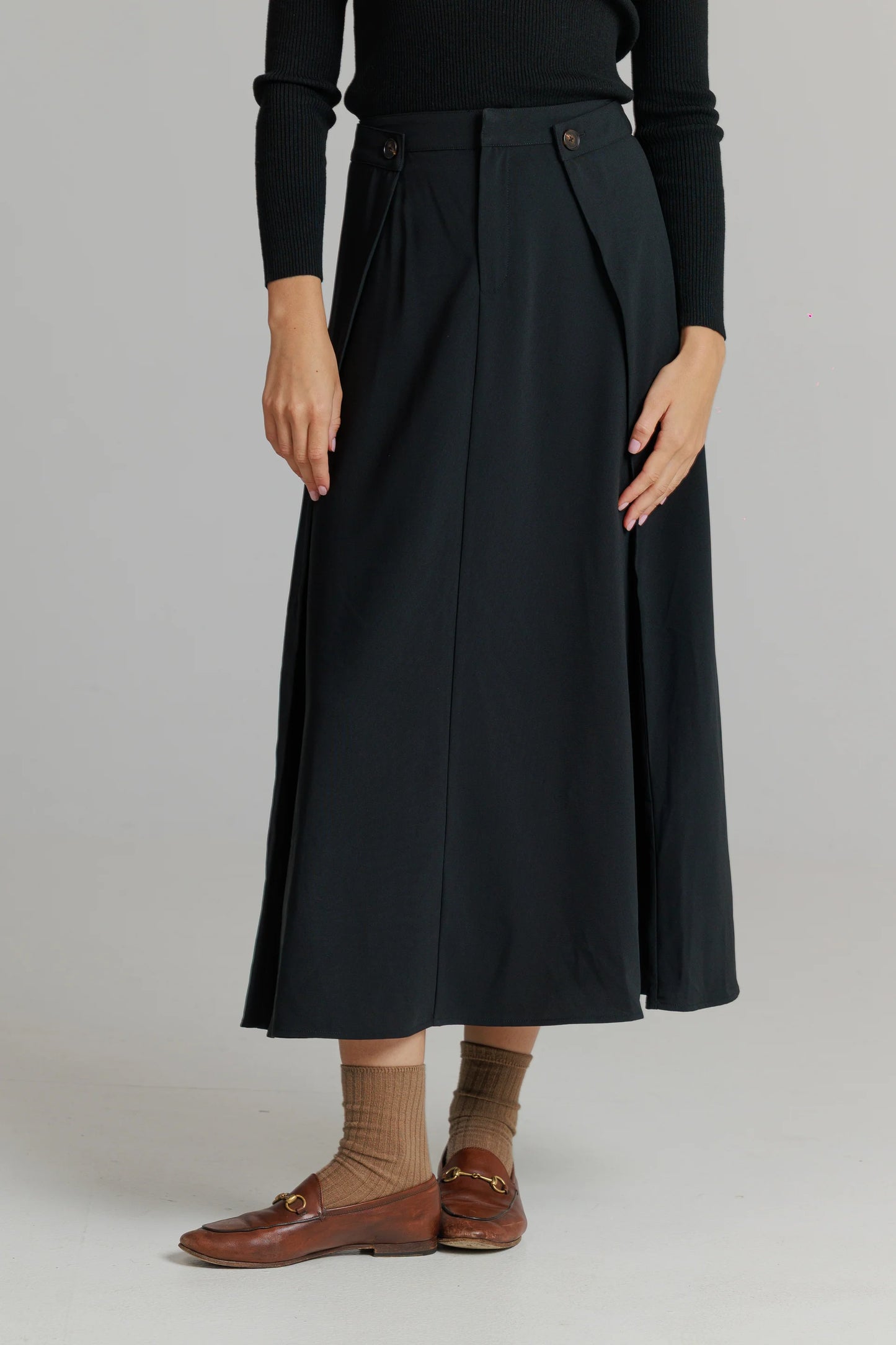 BLACK SUIT SKIRT