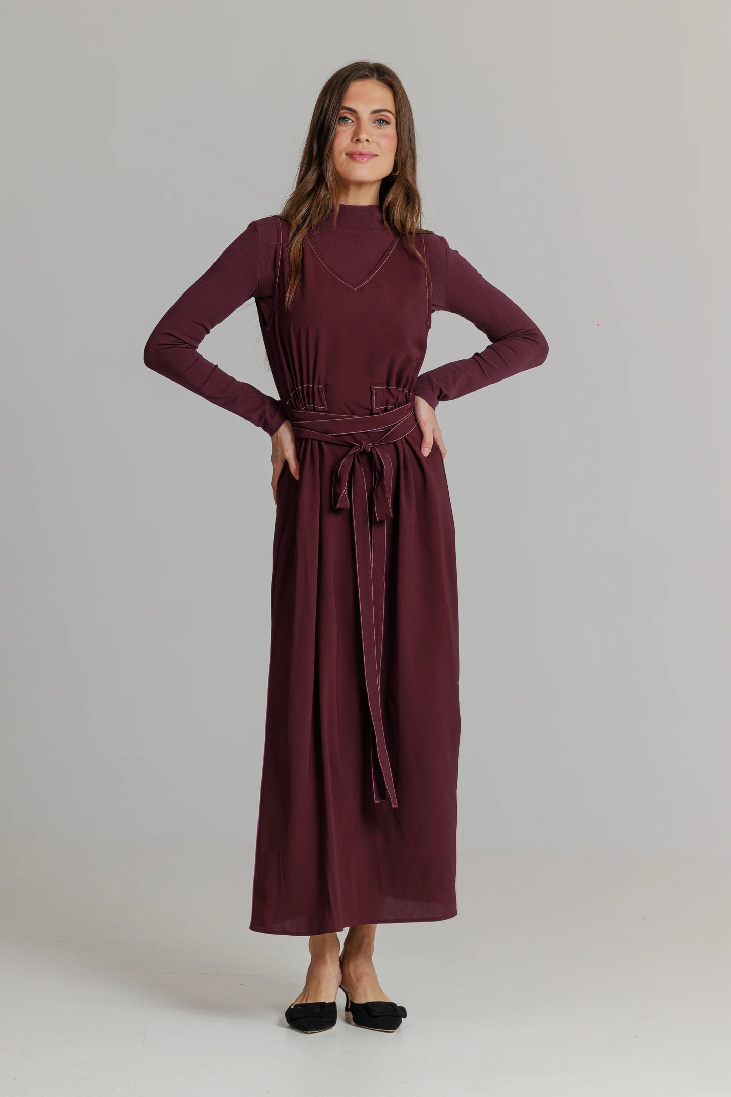 PLUM THE WRAP JUMPER