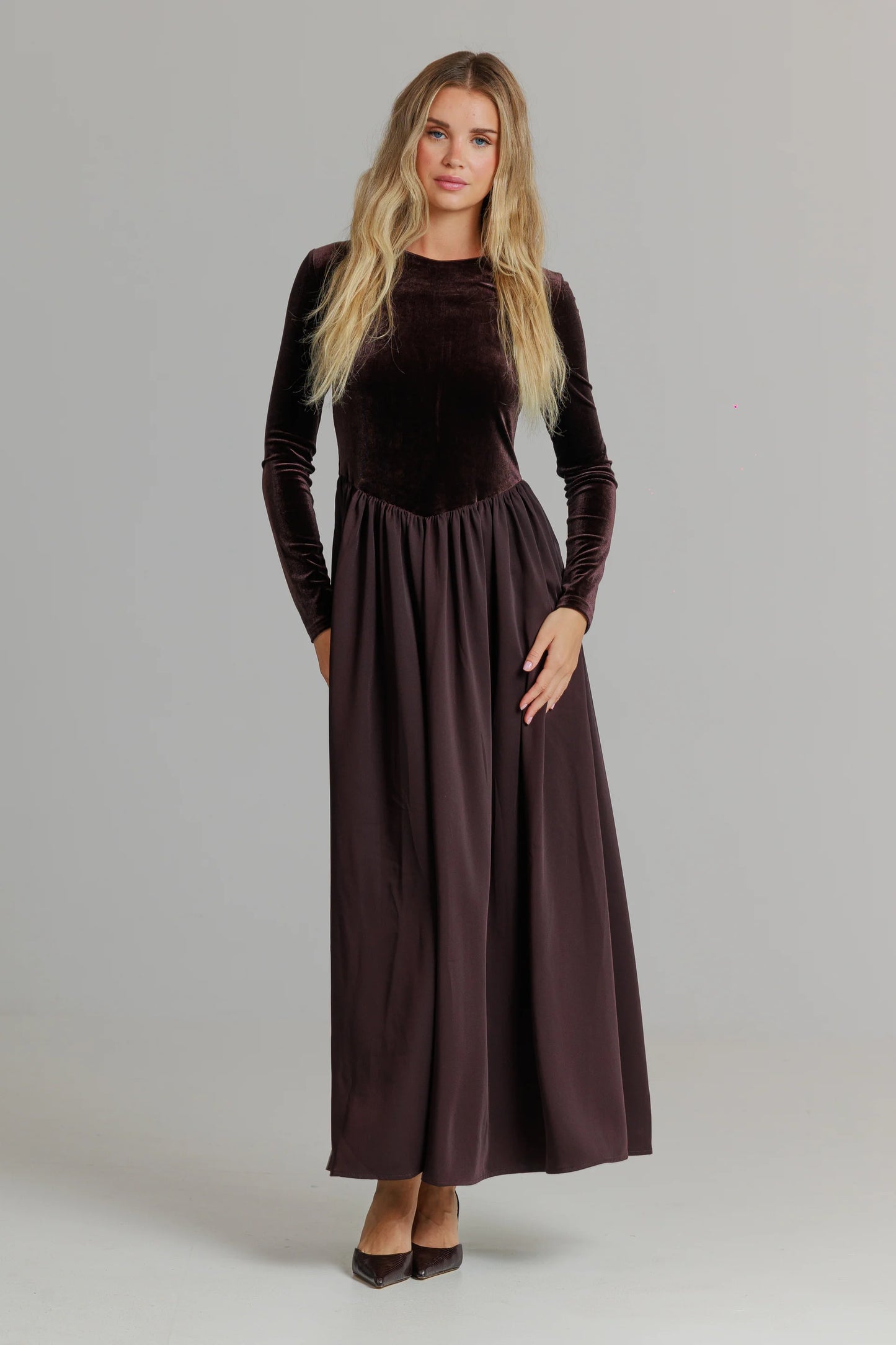 CHOCOLATE VELVET MAXI