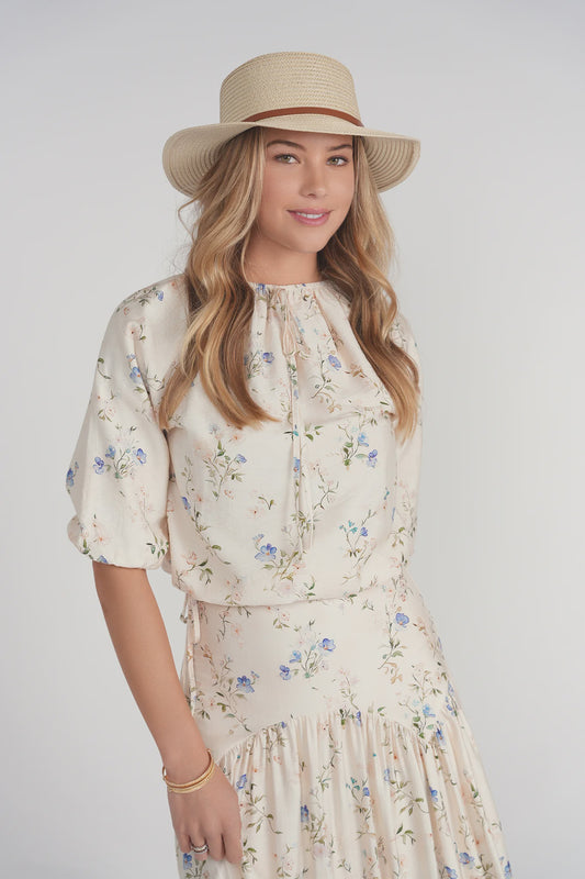 BELLE TOP ~ CREAM FLORAL
