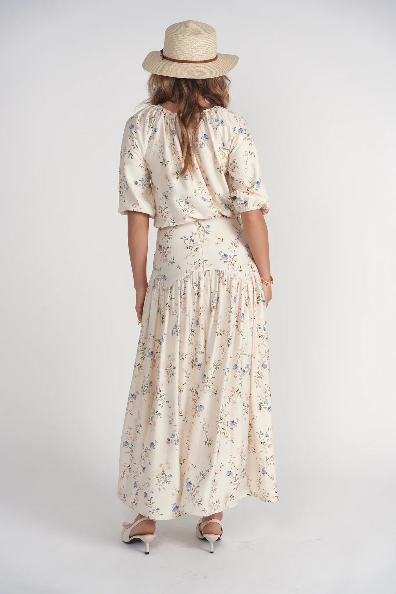 BELLE SKIRT - CREAM FLORAL