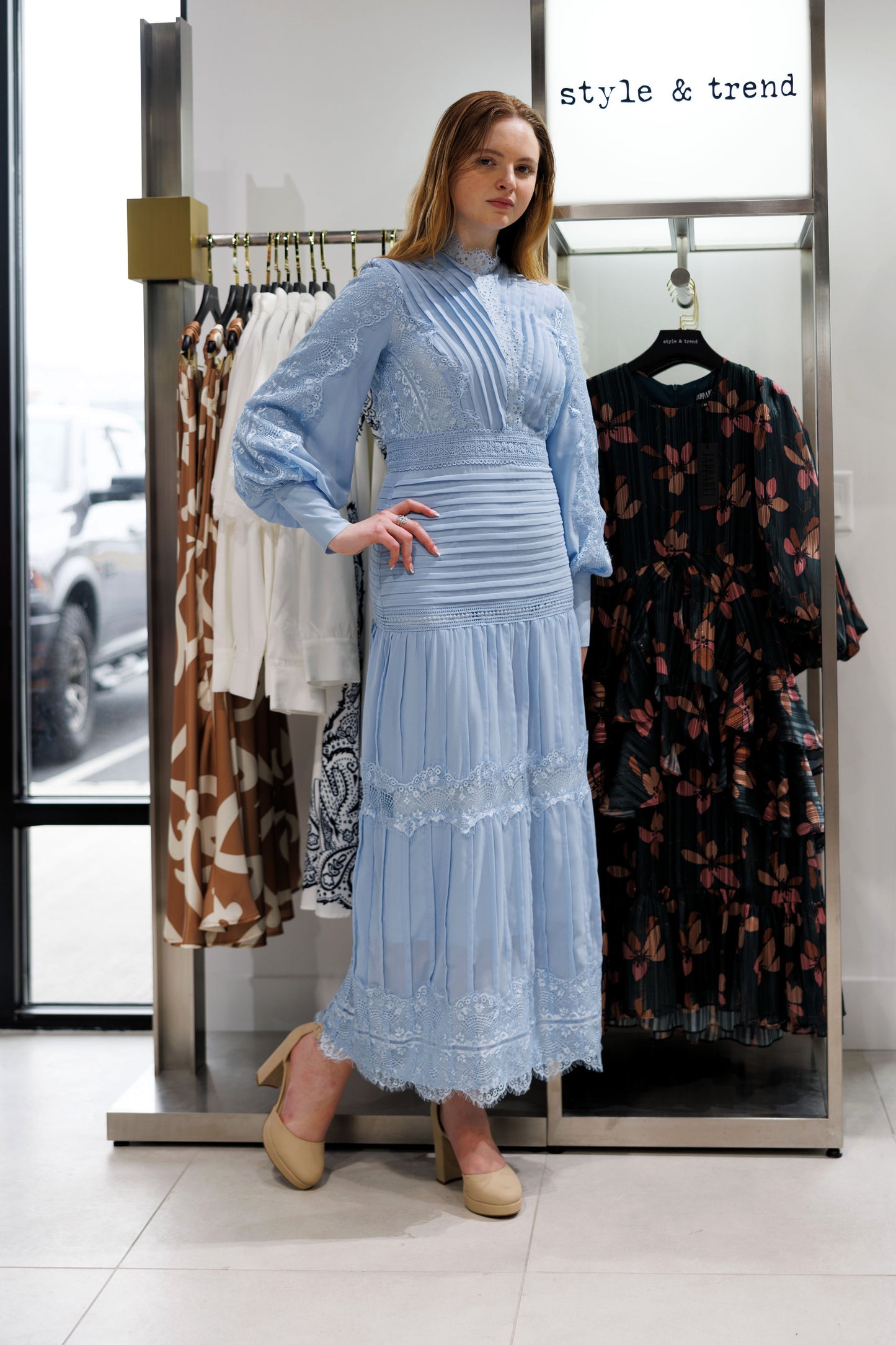 TIERED DRESS AVAILABLE IN 2 COLORS
