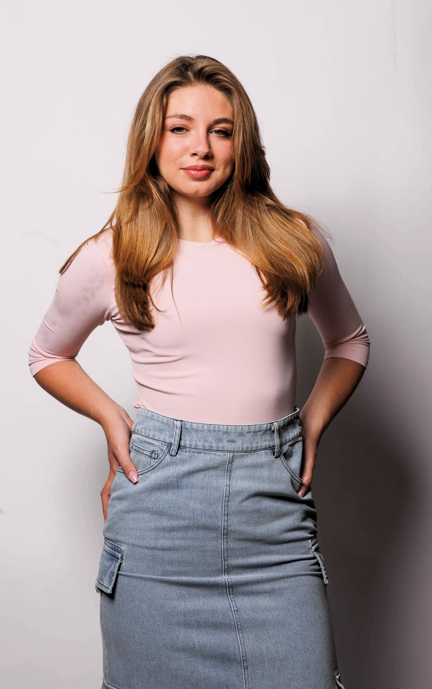 CARGO DENIM SKIRT