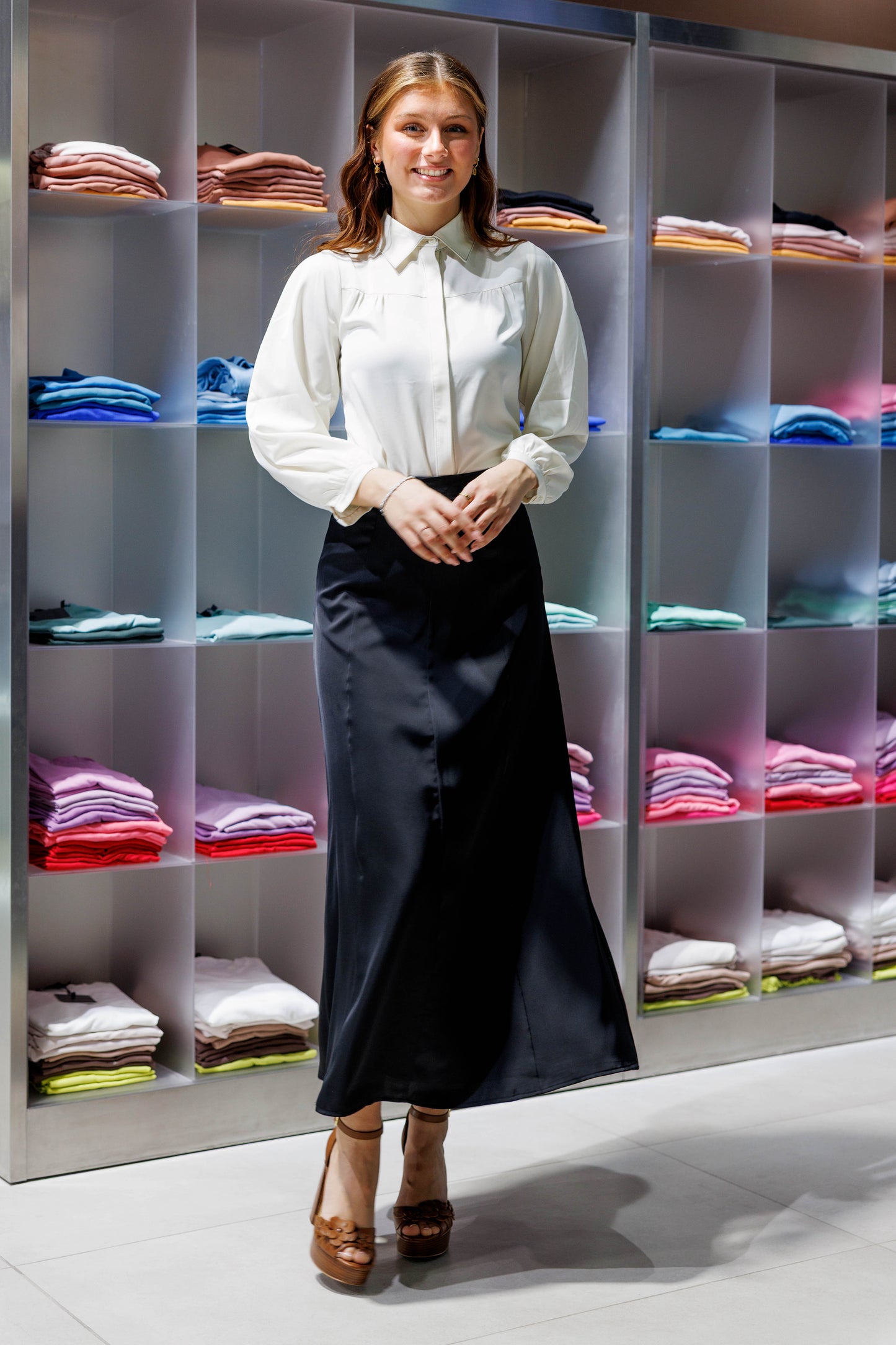 8 PANEL SKIRT AVAILABLE IN 2 PRINTS AND 2 SOLIDS