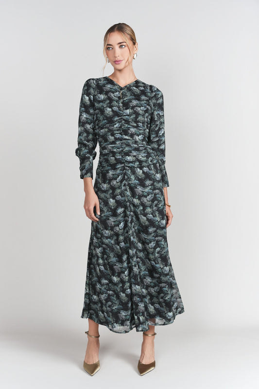 BLACK PASTELS MICHALIE MIDI DRESS