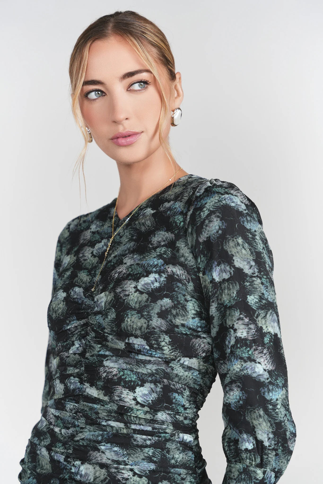 BLACK PASTELS MICHALIE MIDI DRESS