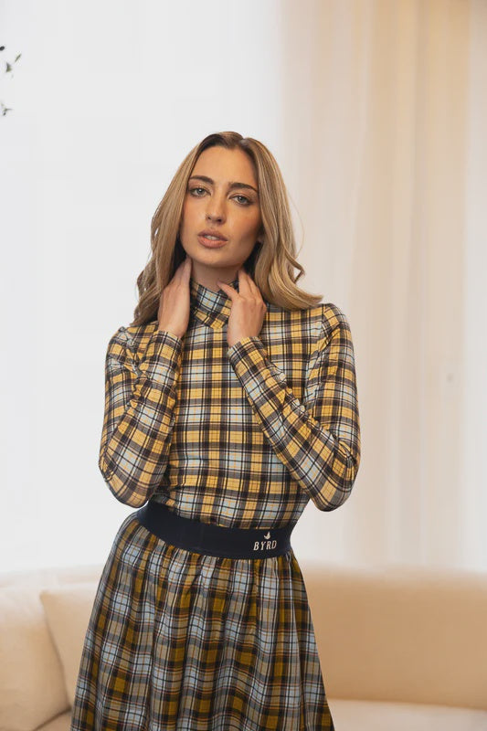 ASHLEY PLAID TOP