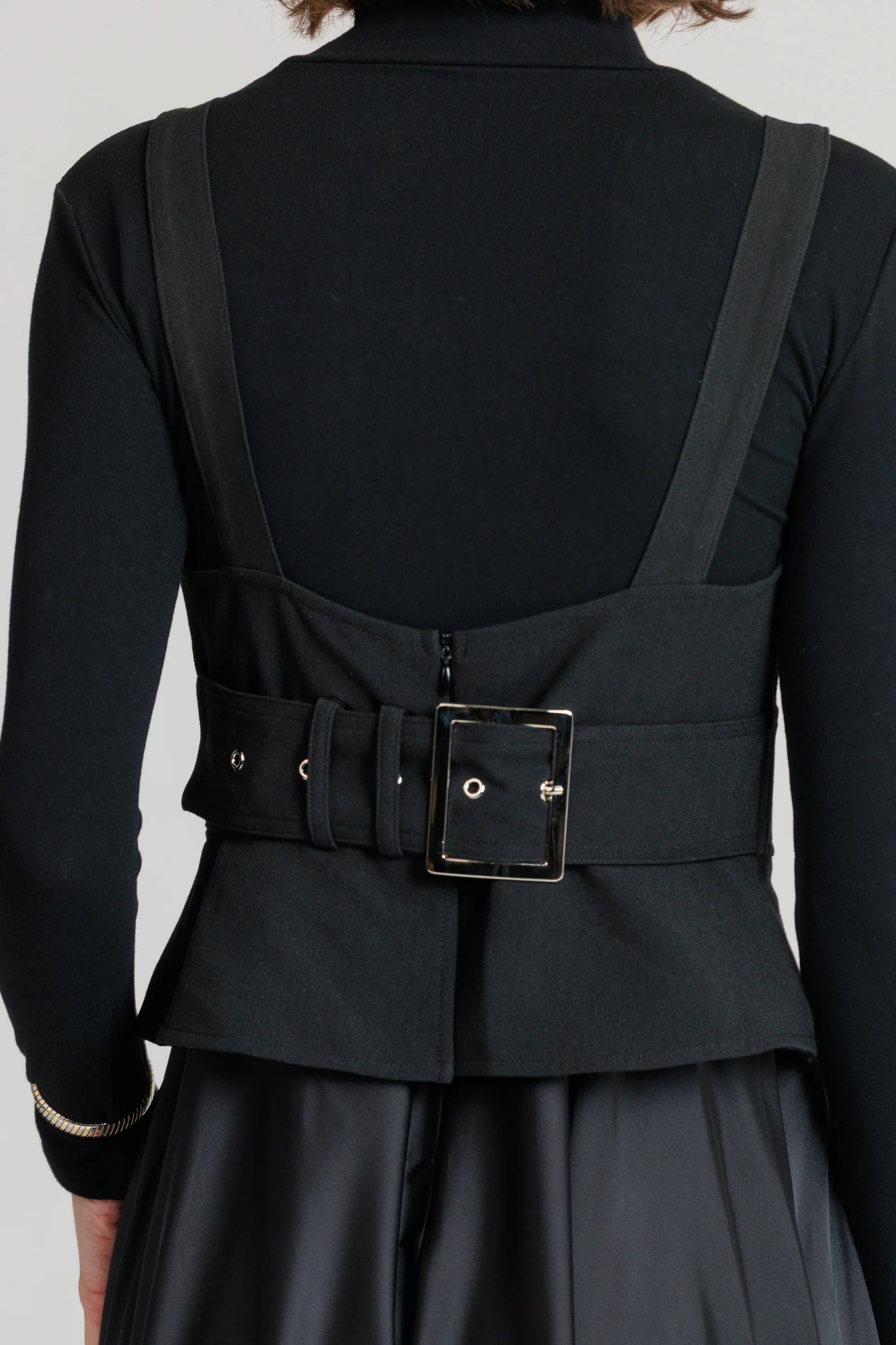 BLACK BUCKLE JUMPER