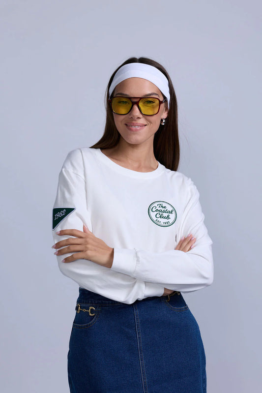 VARSITY PATCH LONG SLEEVE.