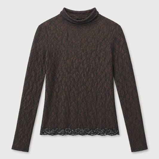 LACE BLACK BONDI TOP