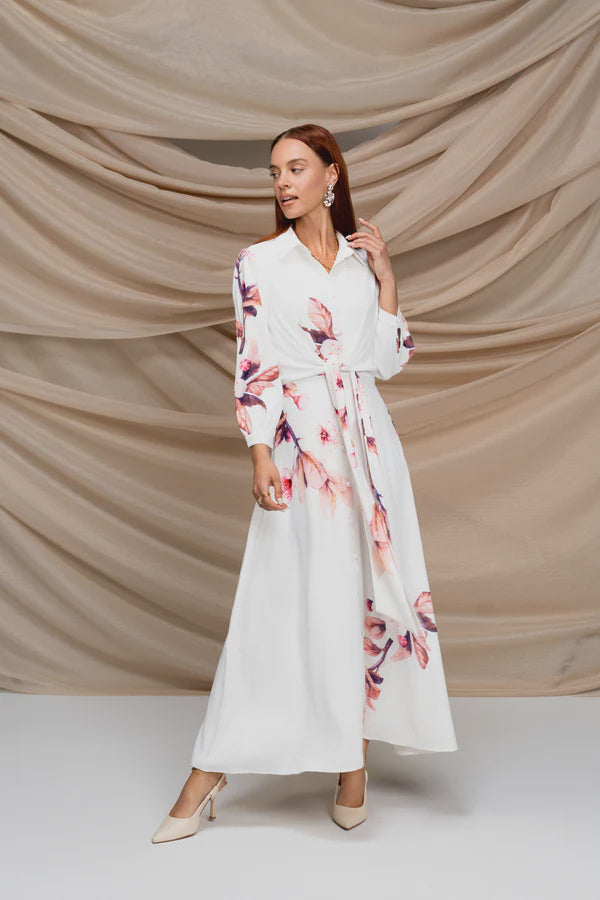 FLORENCE PINK FLOWER DRESS