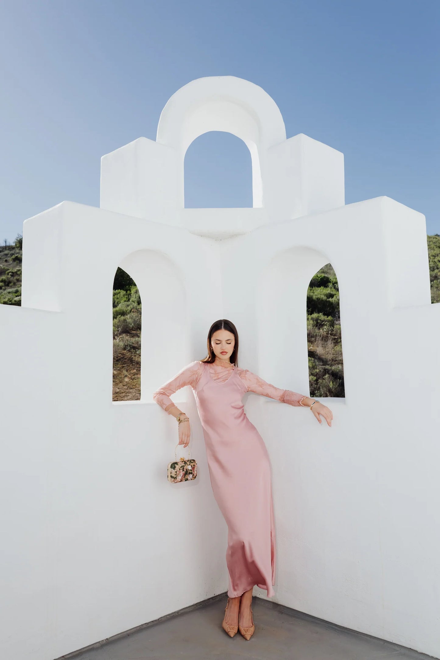 SLIP JUMPER DRESS.