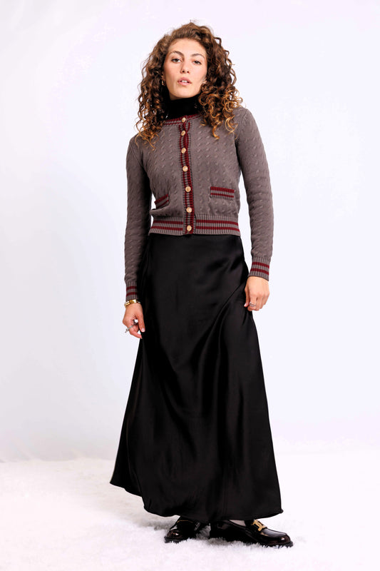 PREPPY CARDIGAN AVAILABLE IN 2 COLORS