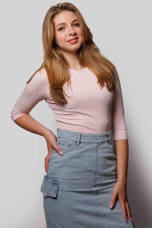 MICRO V-BABY PINK 3/4