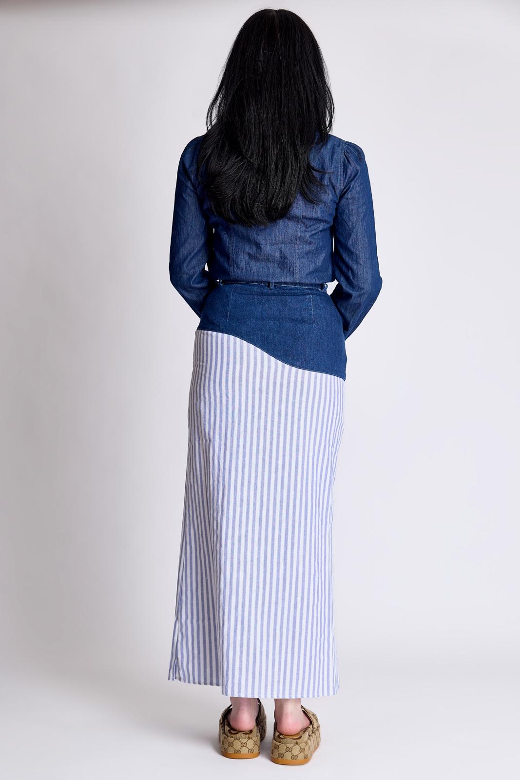 DARK DENIM REIMAGINED SKIRT
