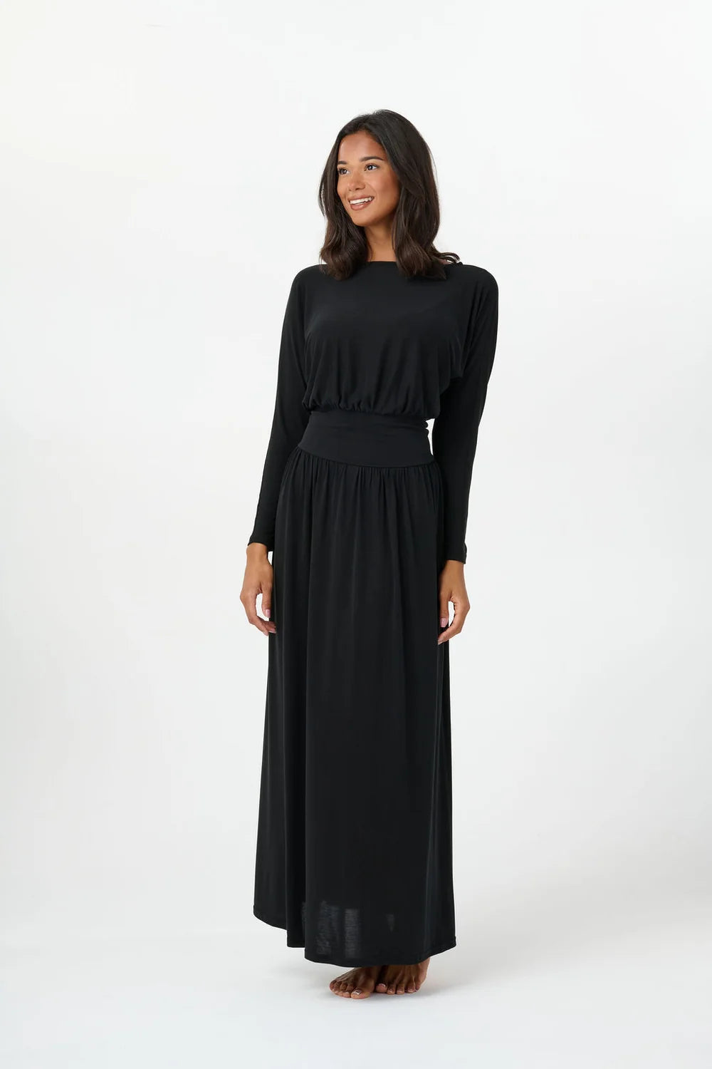 BLACK BREA DRESS