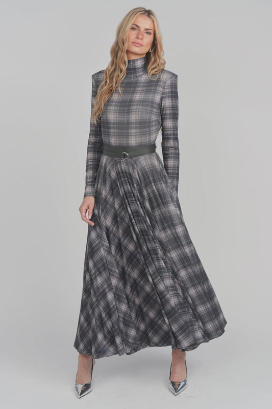 ALYA PLAID DRESS