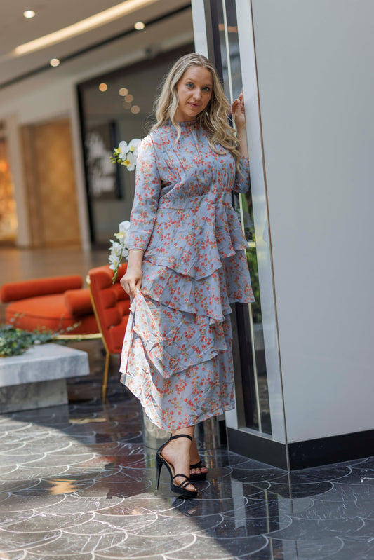 PLEATED SKIRT MIDI DRESS AVAILABLE IN 2 COLORS