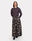 CREWNECK FLORAL SLEEVELESS DRESS