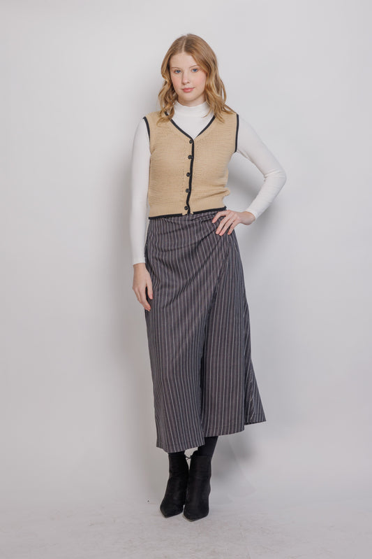 OPEN WEAVE VEST