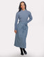 EXPOSED STITCHING SKIRT