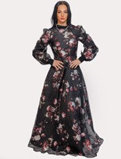 ORGANZA GOWN LENGTH DRESS