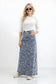 DENIM SKIRT AVAILABLE IN 2 POLKA DOT PATTERNS AND 2 FLORAL PATTERNS