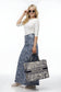 DENIM SKIRT AVAILABLE IN 2 POLKA DOT PATTERNS AND 2 FLORAL PATTERNS