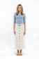 BELTED DENIM SKIRT AVAILABLE IN 2 COLORS