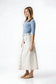 BELTED DENIM SKIRT AVAILABLE IN 2 COLORS