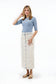BELTED DENIM SKIRT AVAILABLE IN 2 COLORS