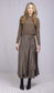 FAUX SNAKESKIN SKIRT WITH BELT