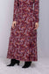 SIDE RUFFLE MESH PRINT SKIRT