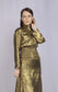 BLOUSE WITH WIDE RUCHED WAIST