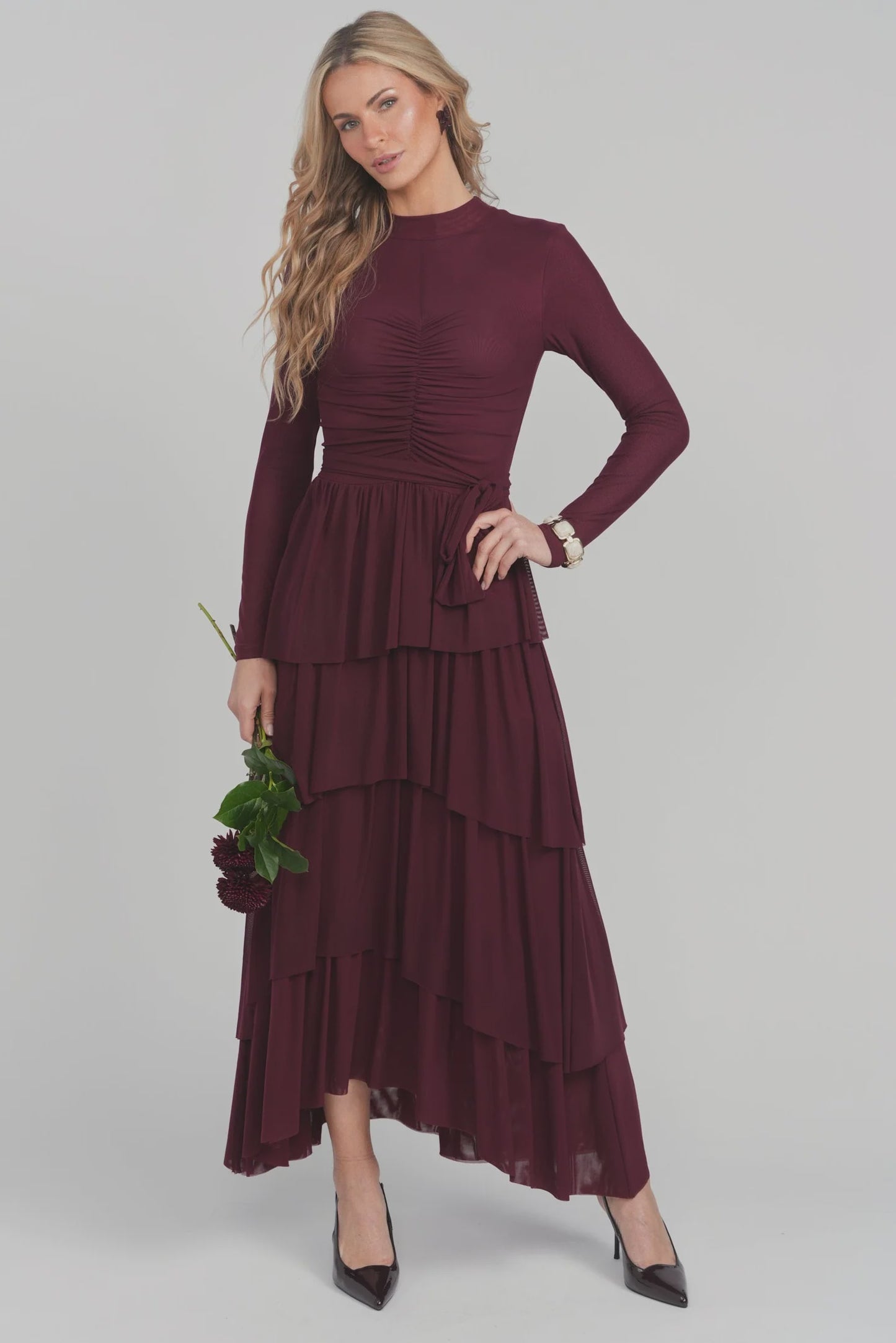 EUROPA MAROON DRESS