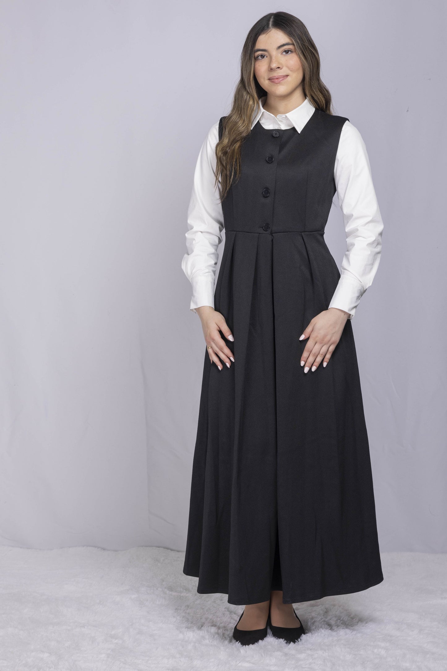 JUMPER WITH BOX PLEATS