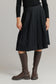 BLACK PLEATED SKIRT
