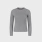 GREY WIDE RIBBED KNIT TOP