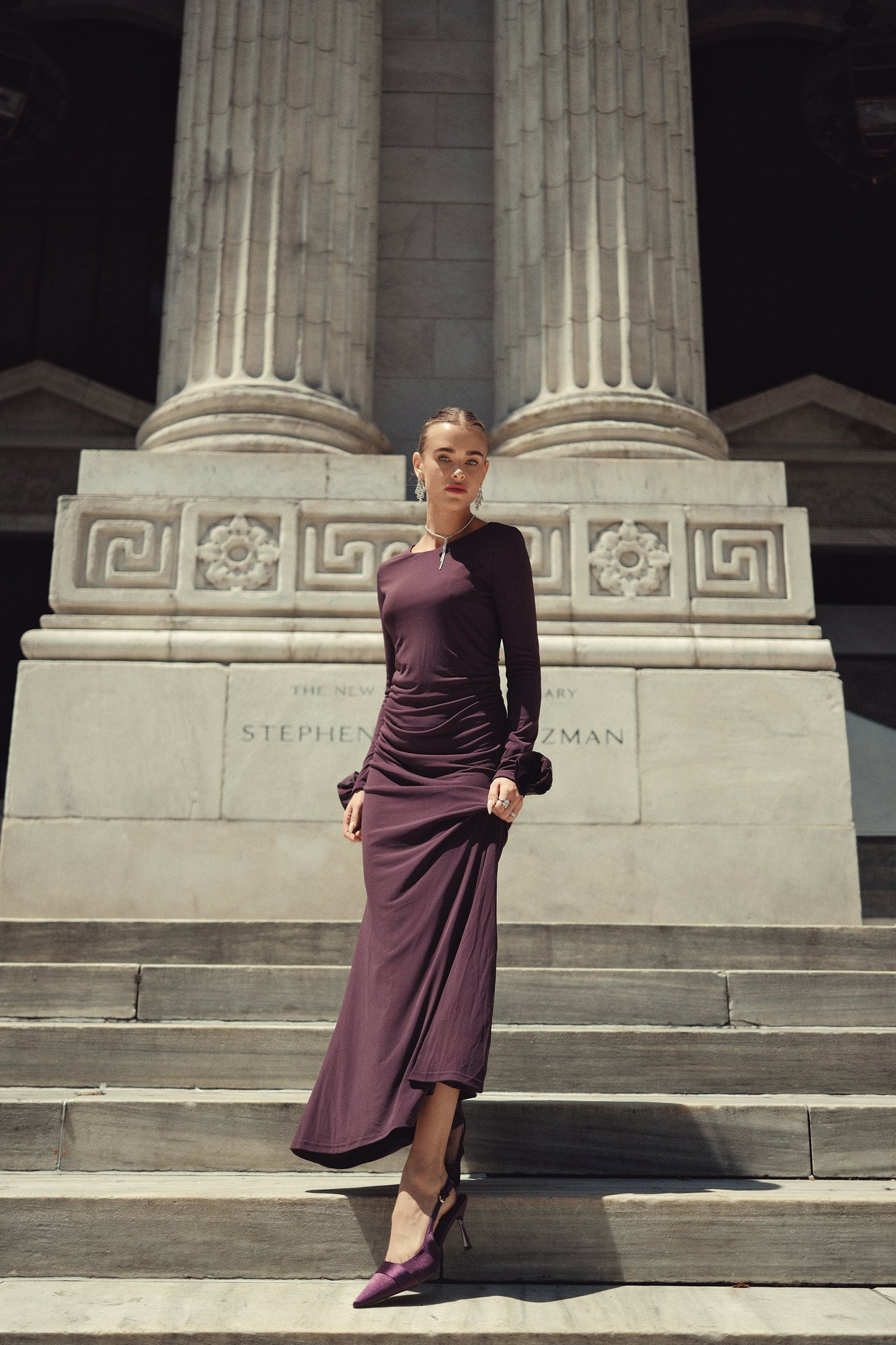 DEEP PLUM FAY MAXI DRESS