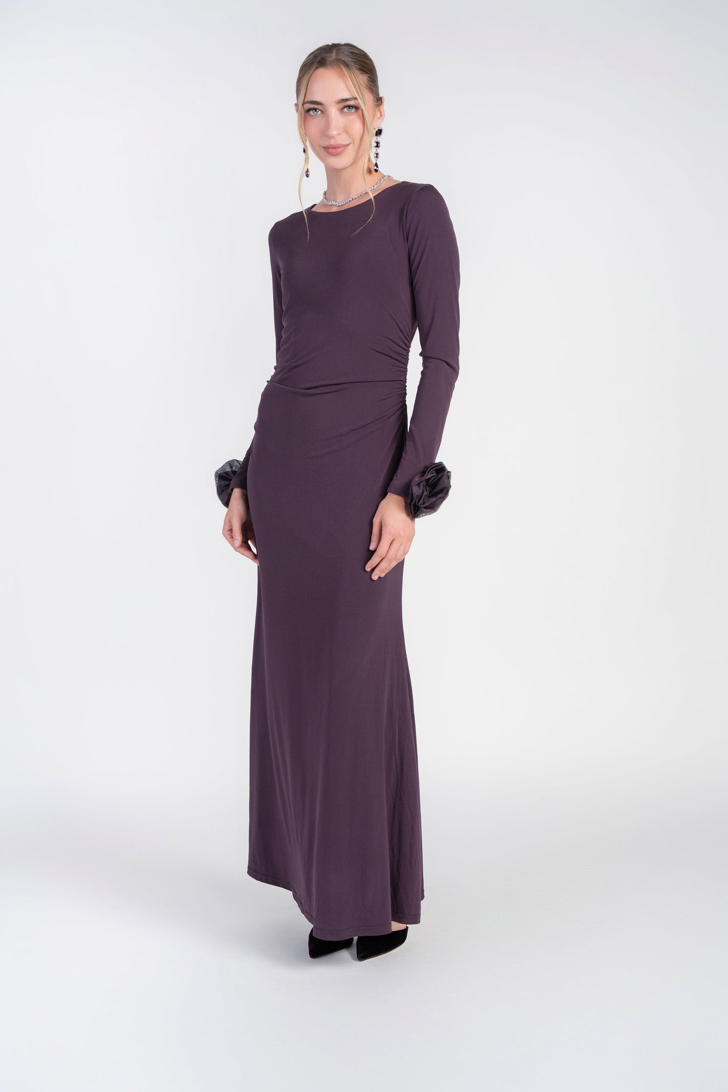 DEEP PLUM FAY MAXI DRESS