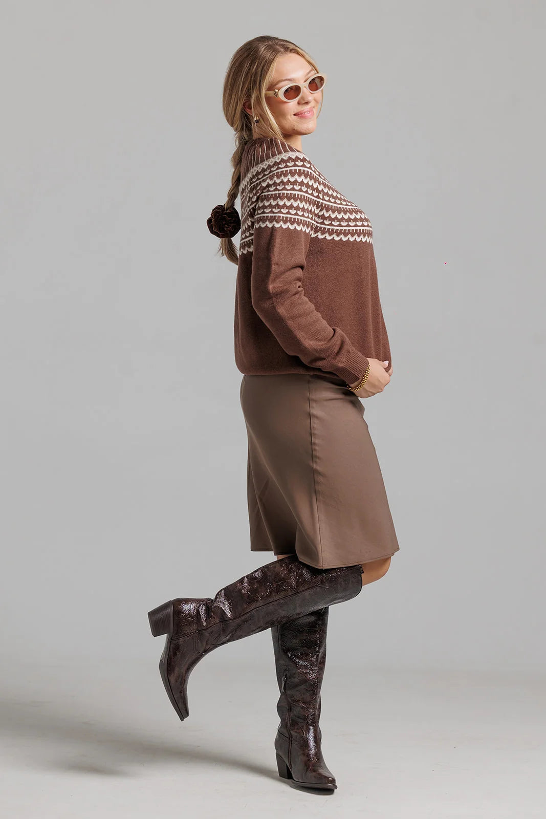MUSHROOM SHORT SLIP SKIRT