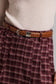 PINK PLAID SKIRT
