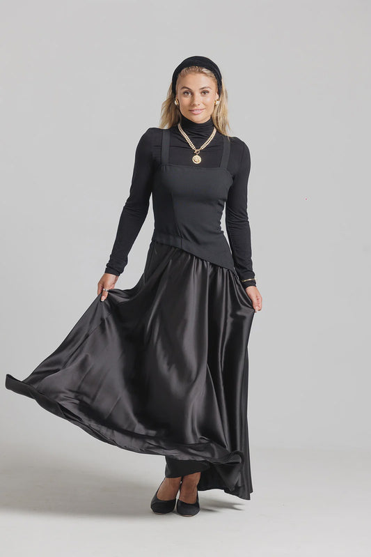 BLACK CORSET JUMPER