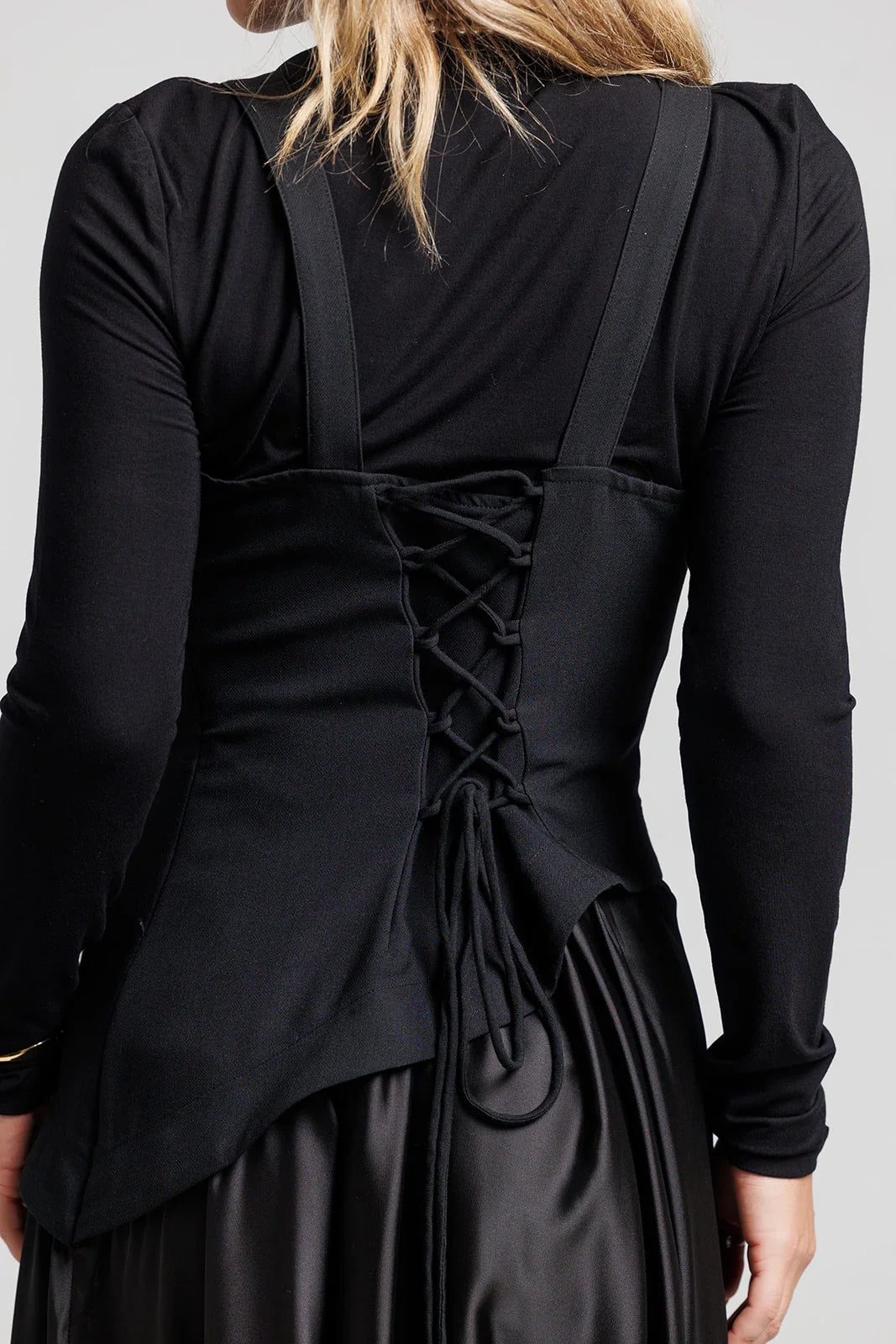 BLACK CORSET JUMPER